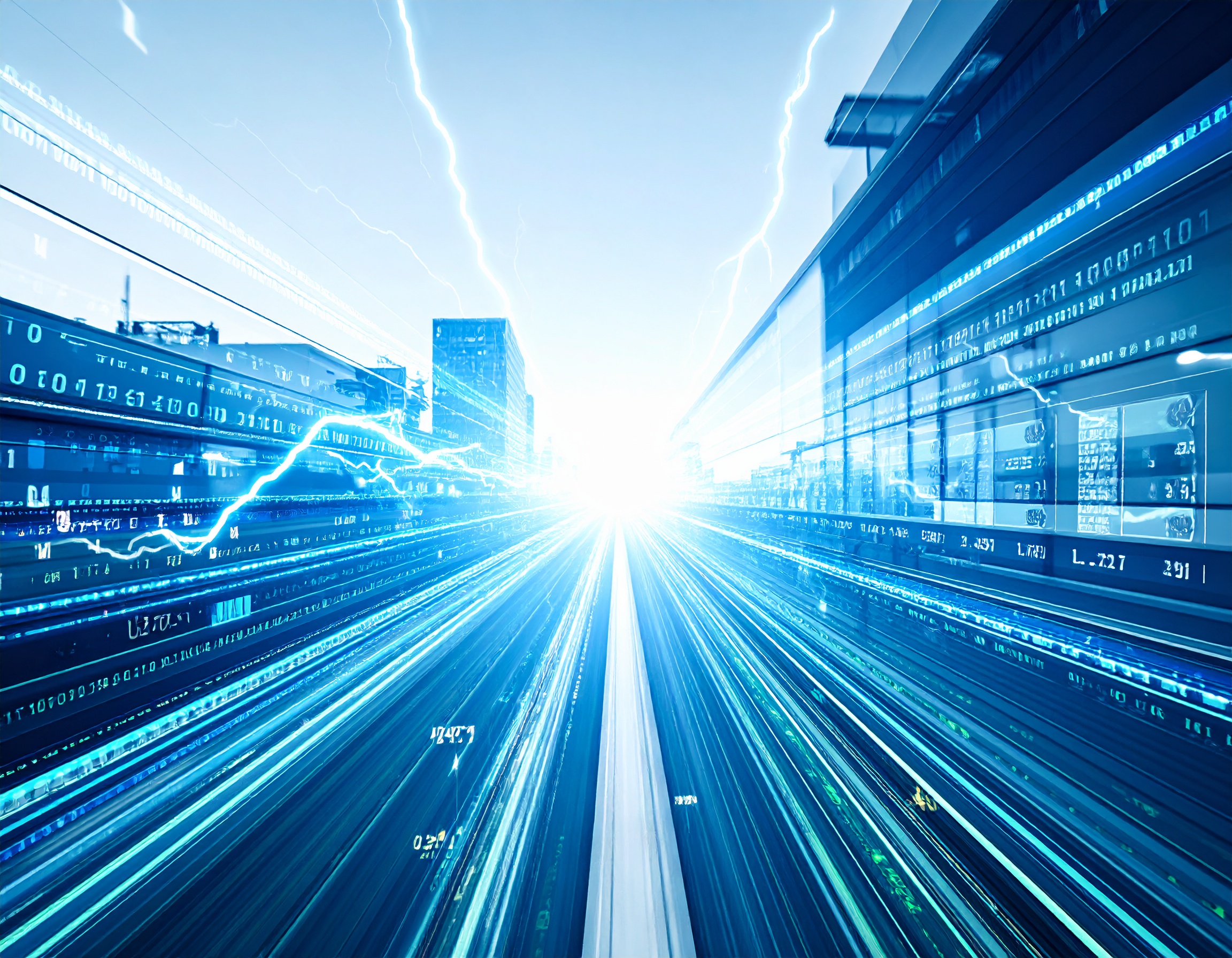 Firefly Design A High Speed Data Visualization Showing Lightning Bolts Transforming Into Orga 703121